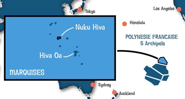 Polynésie française carte